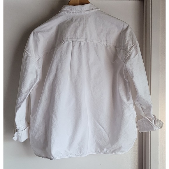 Everlane Button-Up Shirt XS Casual White Cotton Women's - Picture 2 of 4